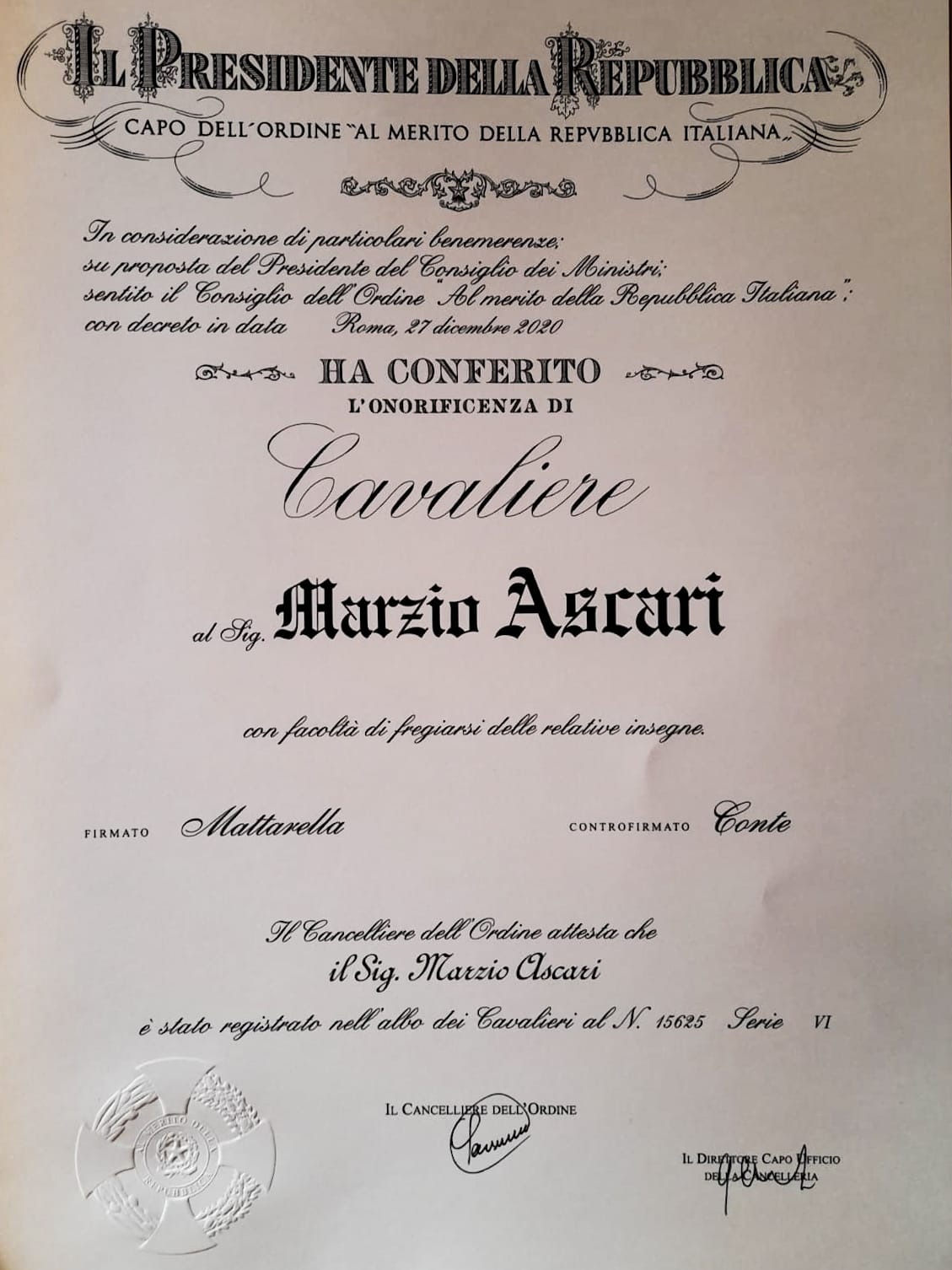 Cavaliere del Lavoro